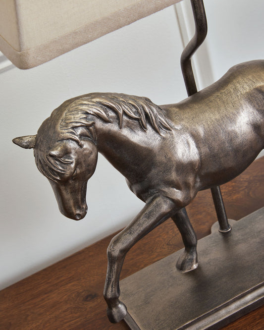 Sandorman - Poly Table Lamp - Bronze Finish by Ashley – view 2