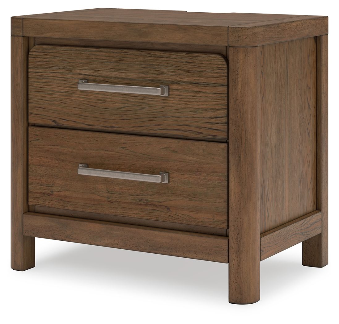 Cabalynn - Two Drawer Night Stand - Light Brown by Ashley – view 2