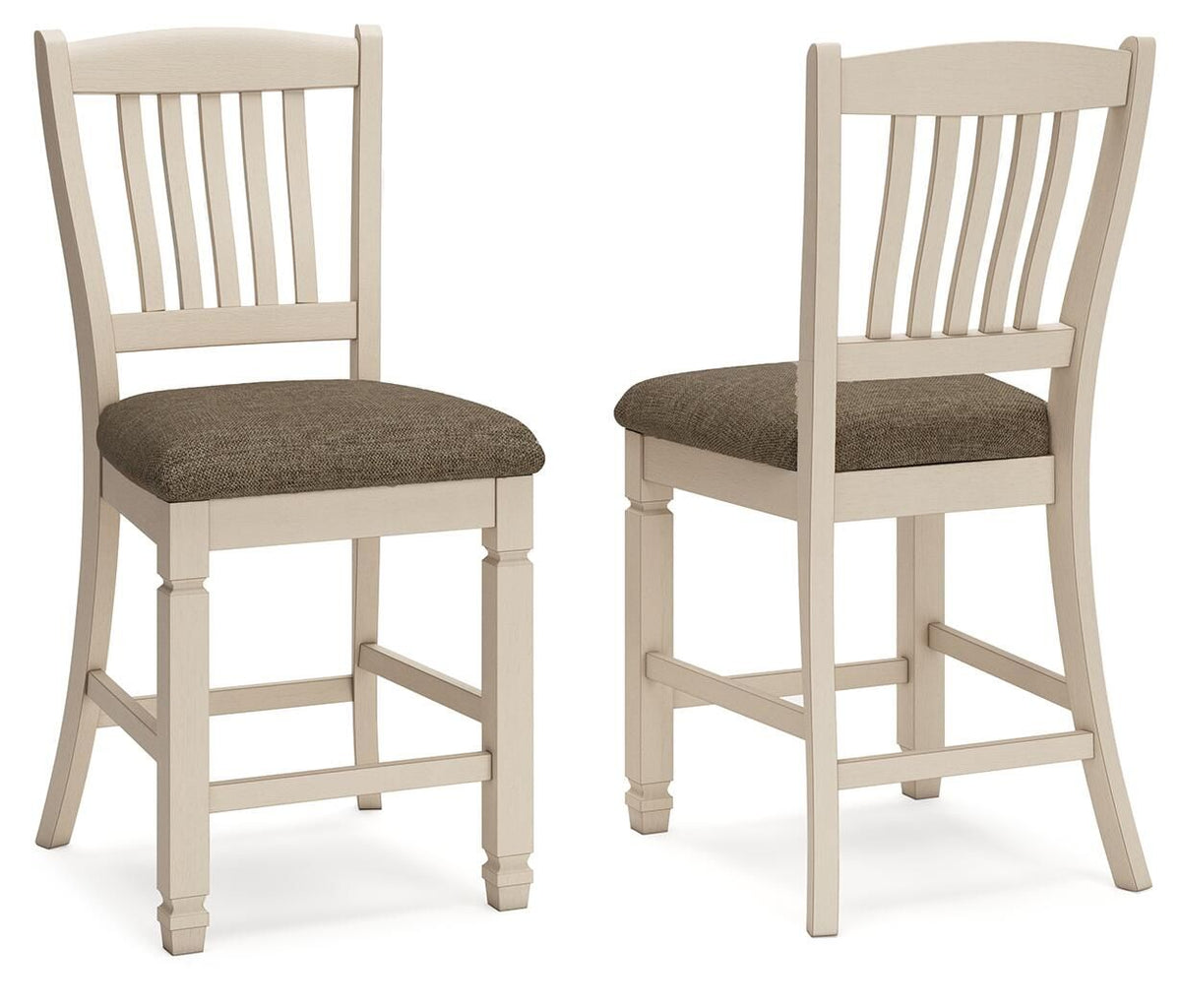 Bolanburg - Upholstered Barstool (Set of 2) - Beige by Ashley – Stool Sets