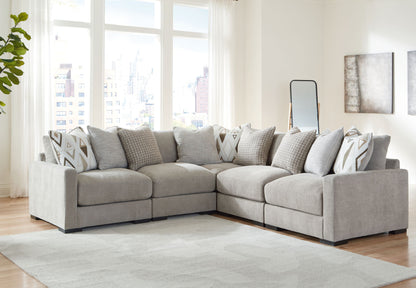 Aslan Court - 5-Piece Sectional - Pebble – view 2