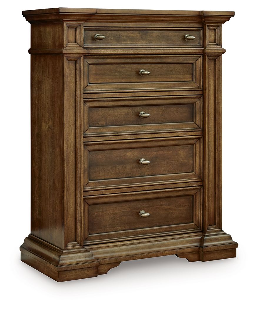 Frantanna - Five Drawer Chest - Brown by Ashley – Accent Chests