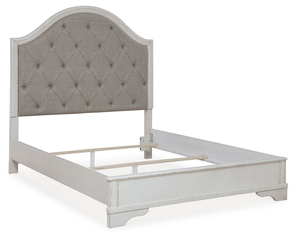 Blendon - Queen Upholstered Panel Bed - Rustic Brown by Ashley – view 2