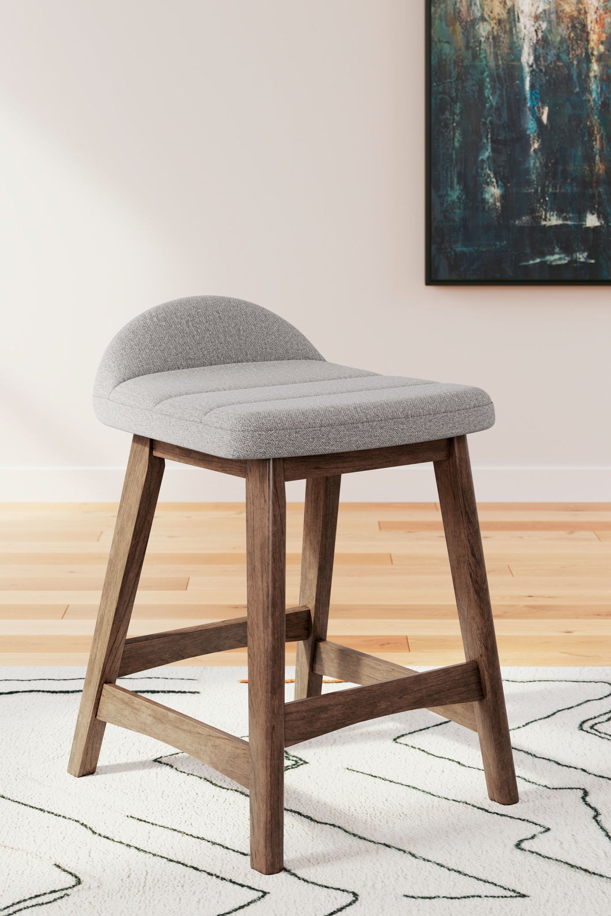 Lyncott - Upholstered Barstool (Set of 2) by Ashley – view 7
