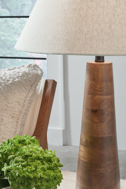Danset - Wood Lamp by Ashley – view 5