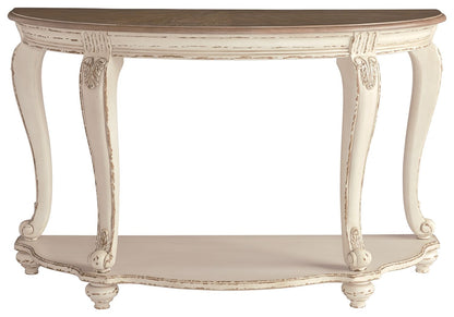 Realyn - Sofa Table - White / Brown by Ashley – view 3