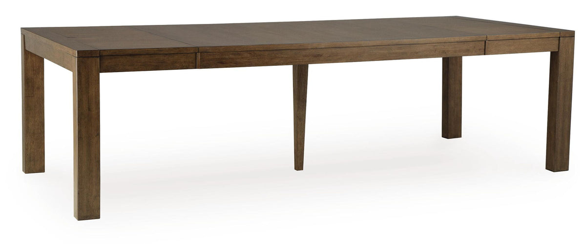 Marxmore - Rectangular Dining Room Butterfly Extension Table - Brown – Dining Tables with Extensions