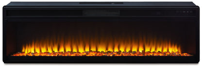 Entertainment Accessories - Wide Fireplace Insert - Black by Ashley – view 2