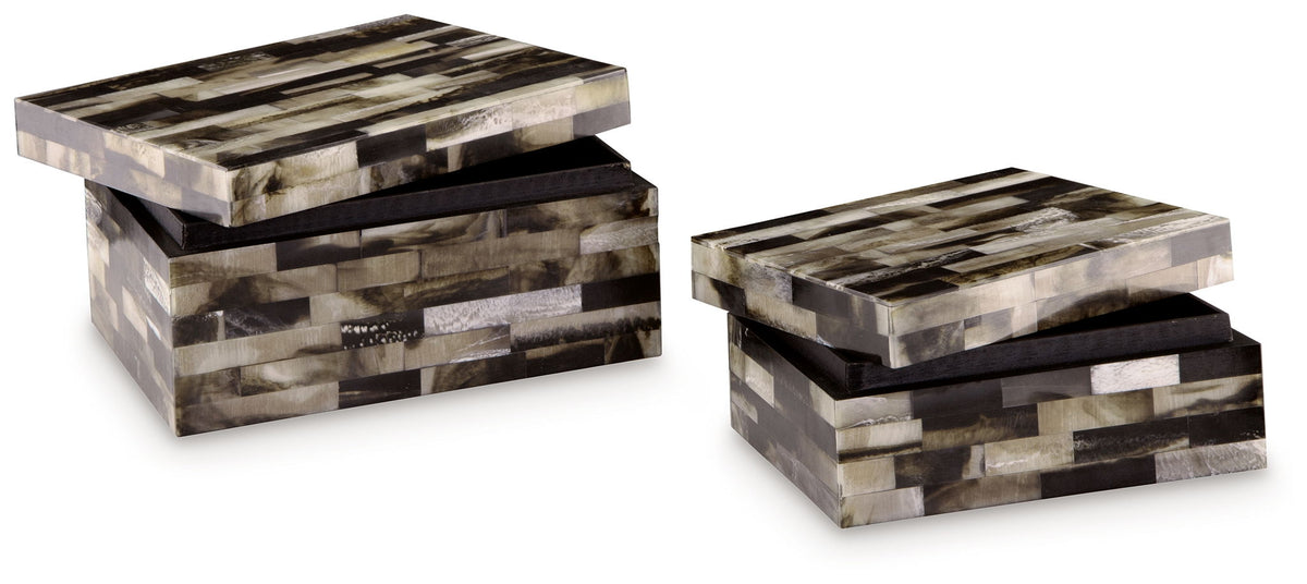 Ellford - Box Set (Set of 2) - Black / Brown / Cream by Ashley – view 2