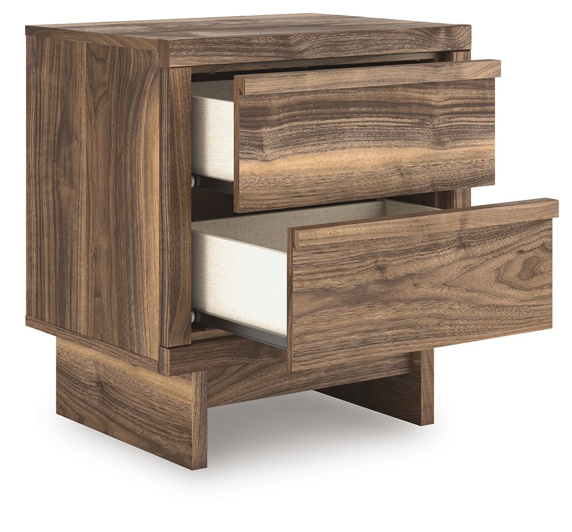 Chirason - Two Drawer Night Stand - Brown by Ashley – view 3