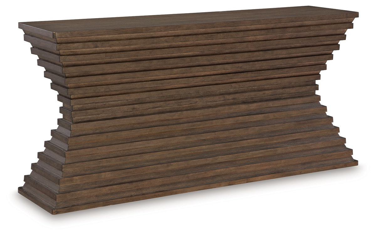 Hannodream - Sofa Table - Warm Brown by Ashley – Sofa Tables