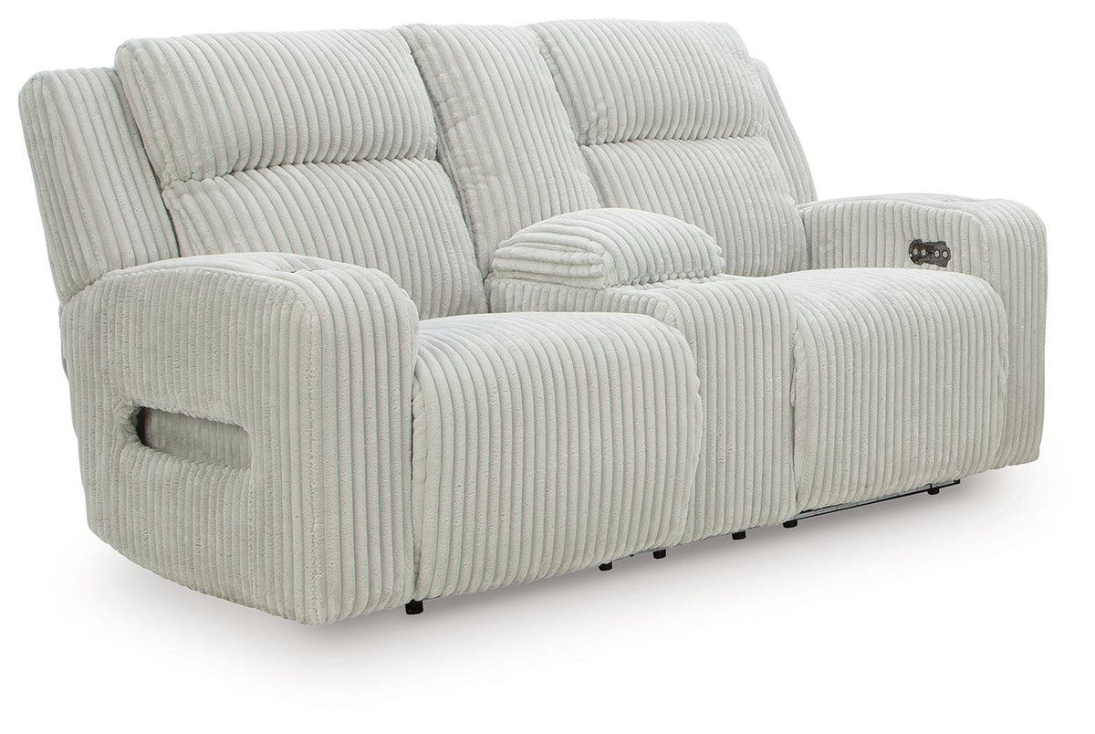 Forest Lake - Power Reclining Loveseat With Console / Adj Headrest by Ashley – view 2