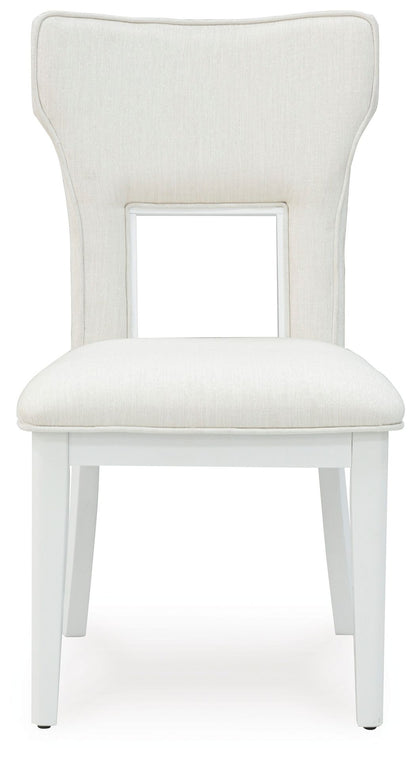 Chalanna - Dining Upholstered Side Chair (Set of 2) - White by Ashley – view 2