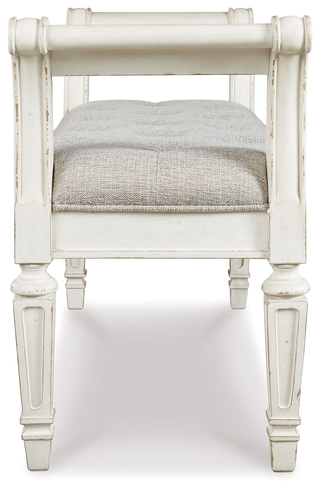 Realyn - Accent Bench - Antique White by Ashley – view 2