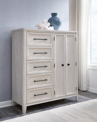 Darbonton - Door Chest - Dove White by Ashley – view 2