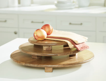 Kaidler - Tray Set (Set of 3) - Brown by Ashley – view 2