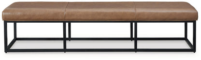 Joston - Accent Bench - Caramel by Ashley – view 2