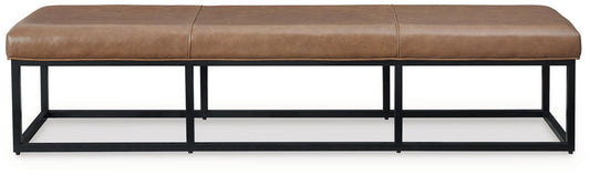 Joston - Accent Bench - Caramel by Ashley – view 2