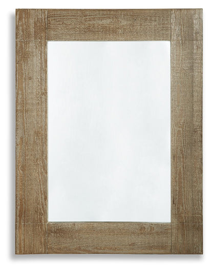 Waltleigh - Accent Mirror - Distressed Brown by Ashley – Accent Mirrors