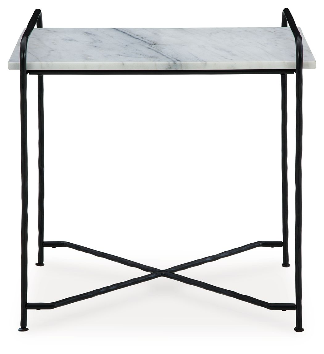 Ashber - Accent Table - White / Black by Ashley – view 2