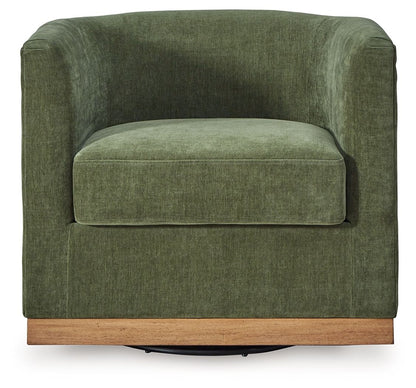 Jersonlow - Swivel Chair - Forest Green by Ashley – view 4
