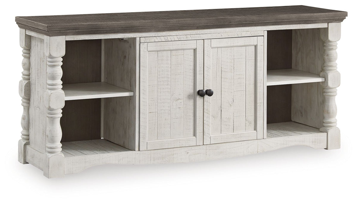 Havalance - Extra Large TV Stand - 2 Doors - Brown / Beige by Ashley – TV Stands