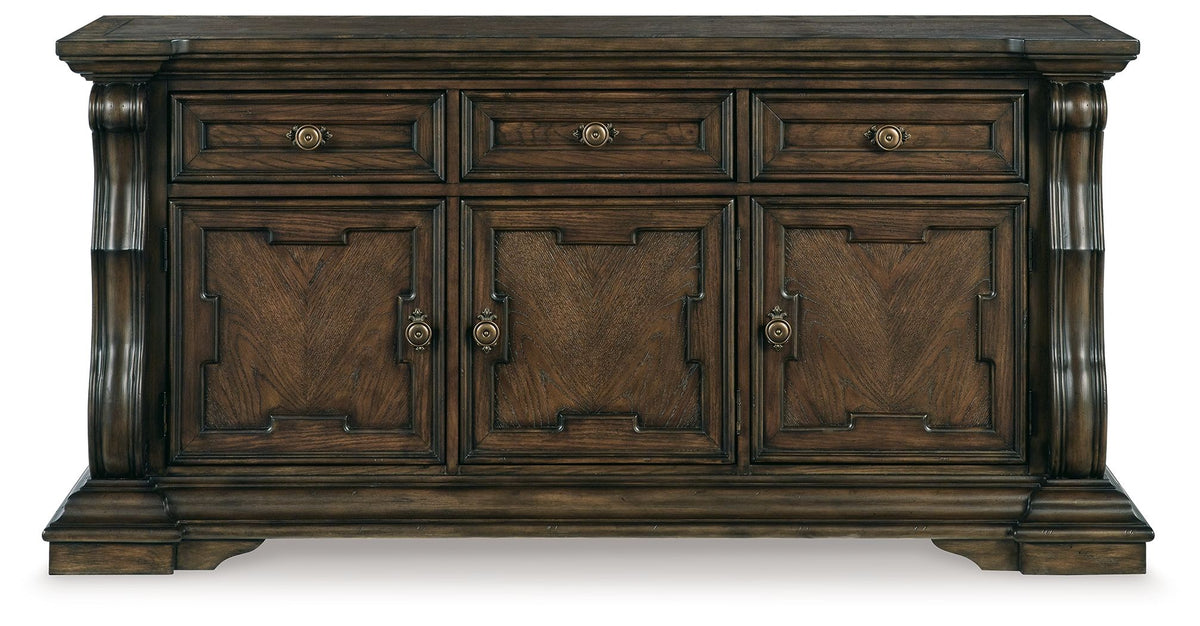 Maylee - Dining Room Buffet - Dark Brown by Ashley – view 3