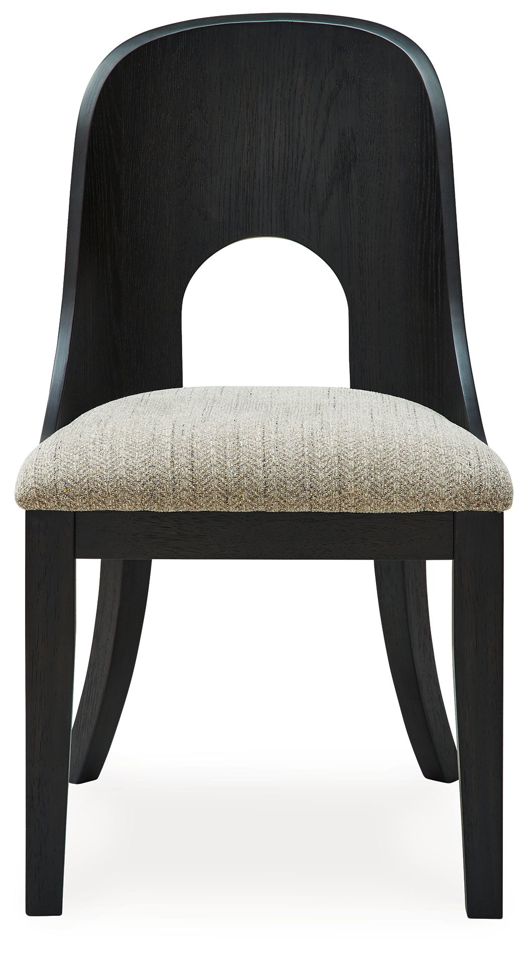 Rowanbeck - Dining Upholstered Side Chair (Set of 2) - Gray / Black by Ashley – view 2