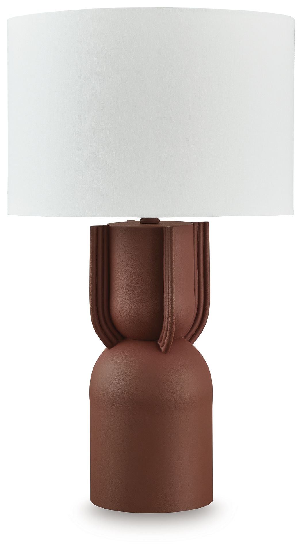 Rowandale - Metal Table Lamp - Brick Red by Ashley – Table Lamps