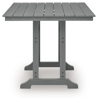 Sanctuary Beach - Square Counter Table With Umbrella Option - Dark Gray by Ashley – view 3