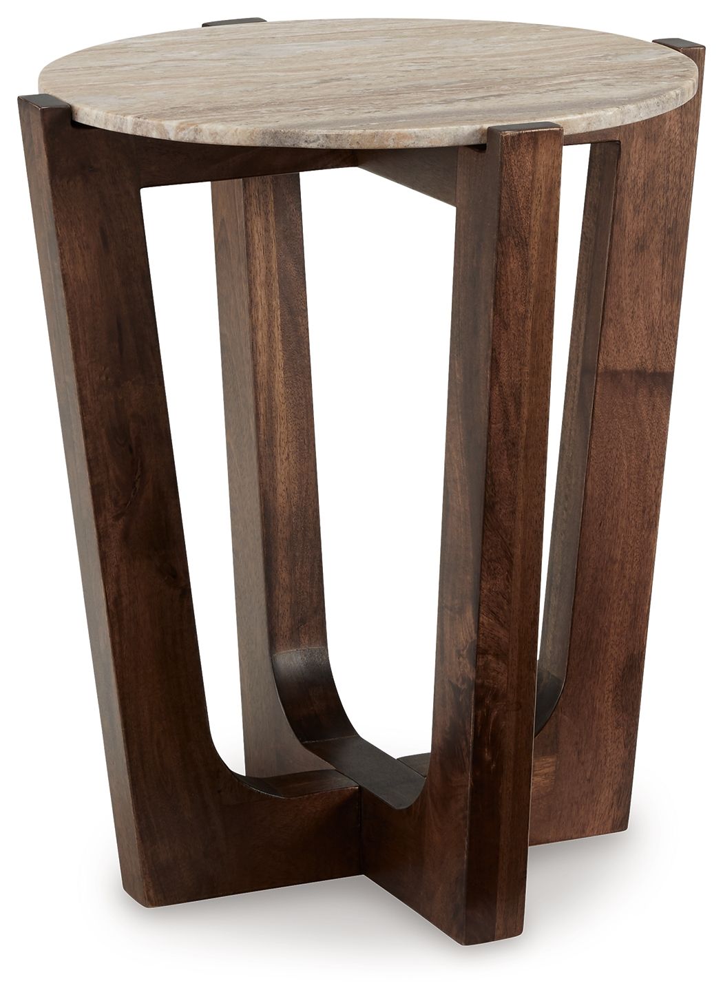 Tanidore - Round End Table - Warm Brown by Ashley – End Tables