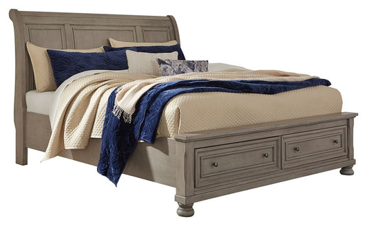Lettner - Sleigh Bed by Ashley – Storage Beds