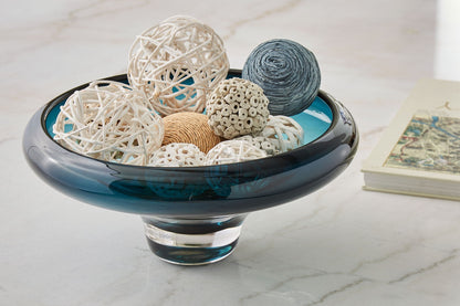 Vallborough - Indoor/Outdoor Bowl - Teal Blue by Ashley – view 2