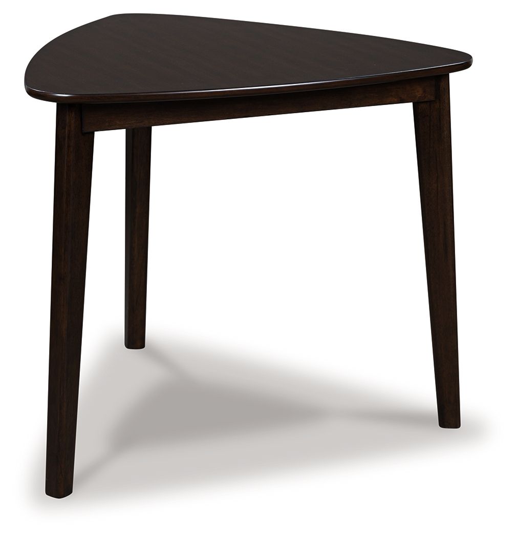 Shorbyn - Triangle Dining Room Table - Merlot by Ashley – Dining Tables
