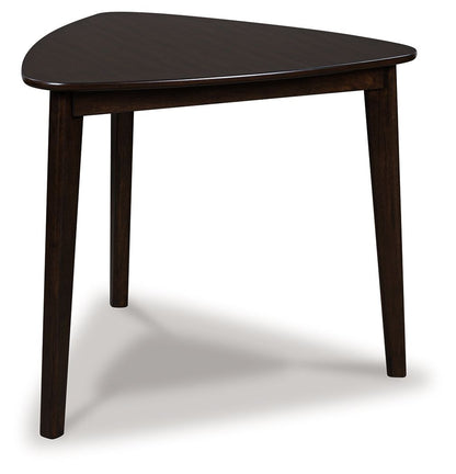 Shorbyn - Triangle Dining Room Table - Merlot by Ashley – Dining Tables