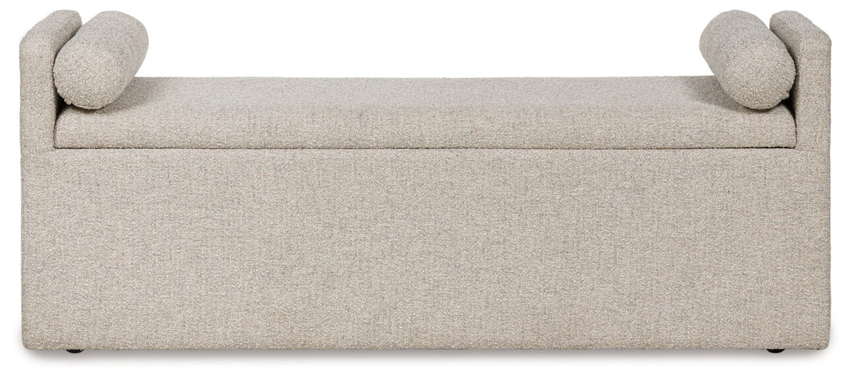 Galliden - Large Upholstered Dining Room Bench - Beige by Ashley – view 2