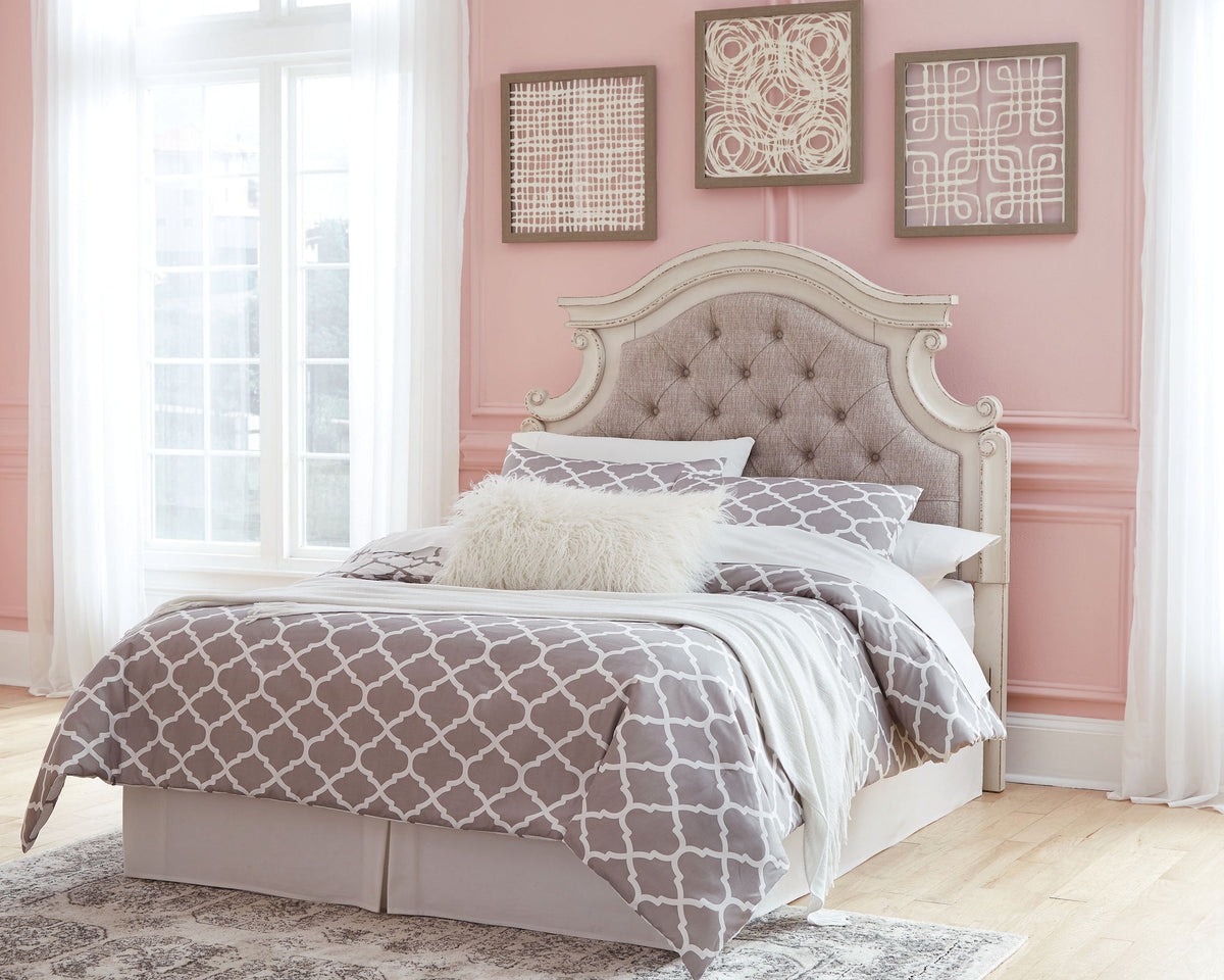 Realyn - Full UPH Panel Headboard - Chipped White by Ashley – view 4