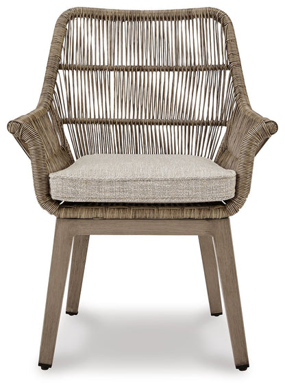 Beach Front - Arm Chair With Cushion (Set of 2) - Beige by Ashley – view 2