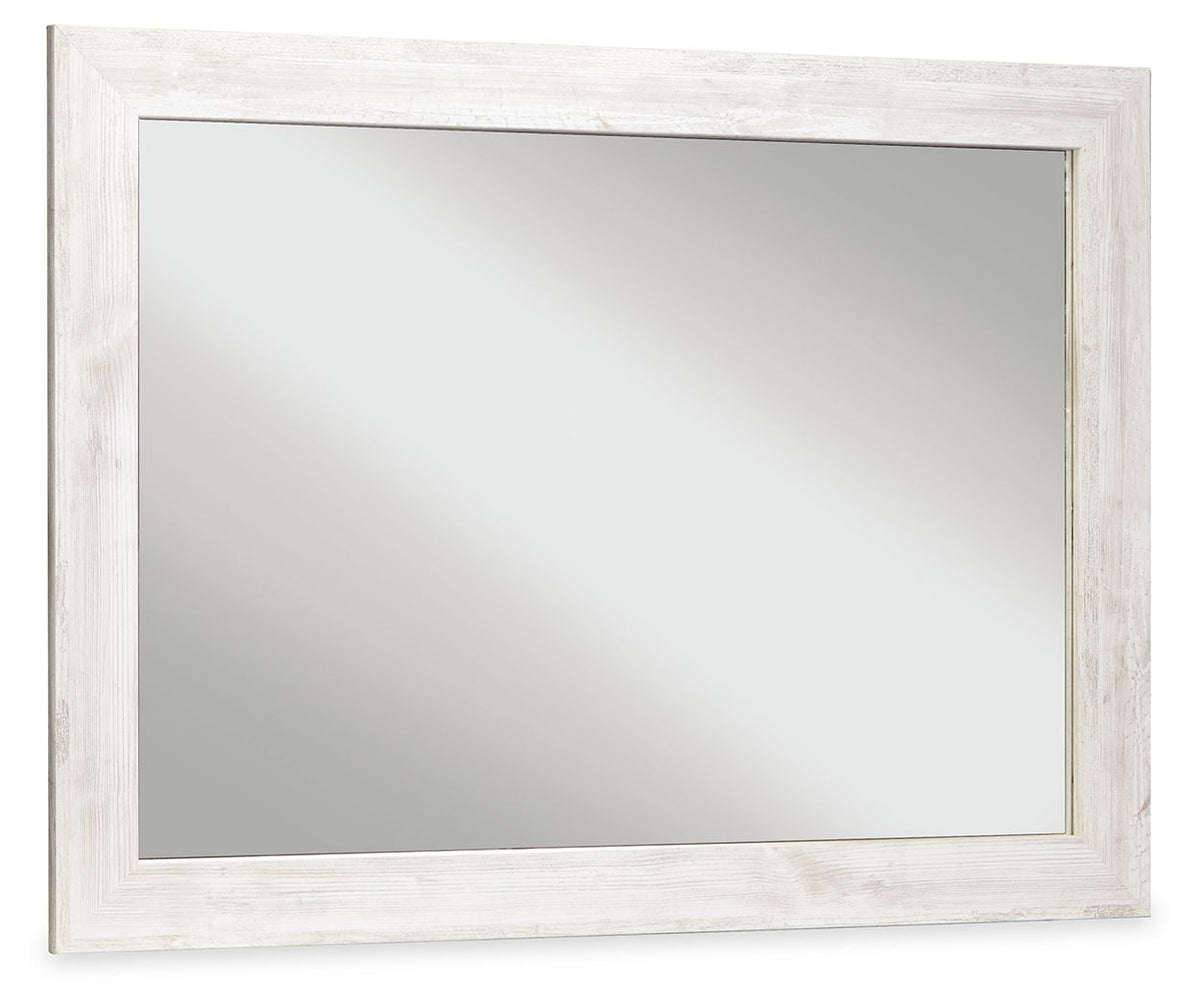 Paxberry - Bedroom Accent Mirror - Whitewash by Ashley – Mirrors
