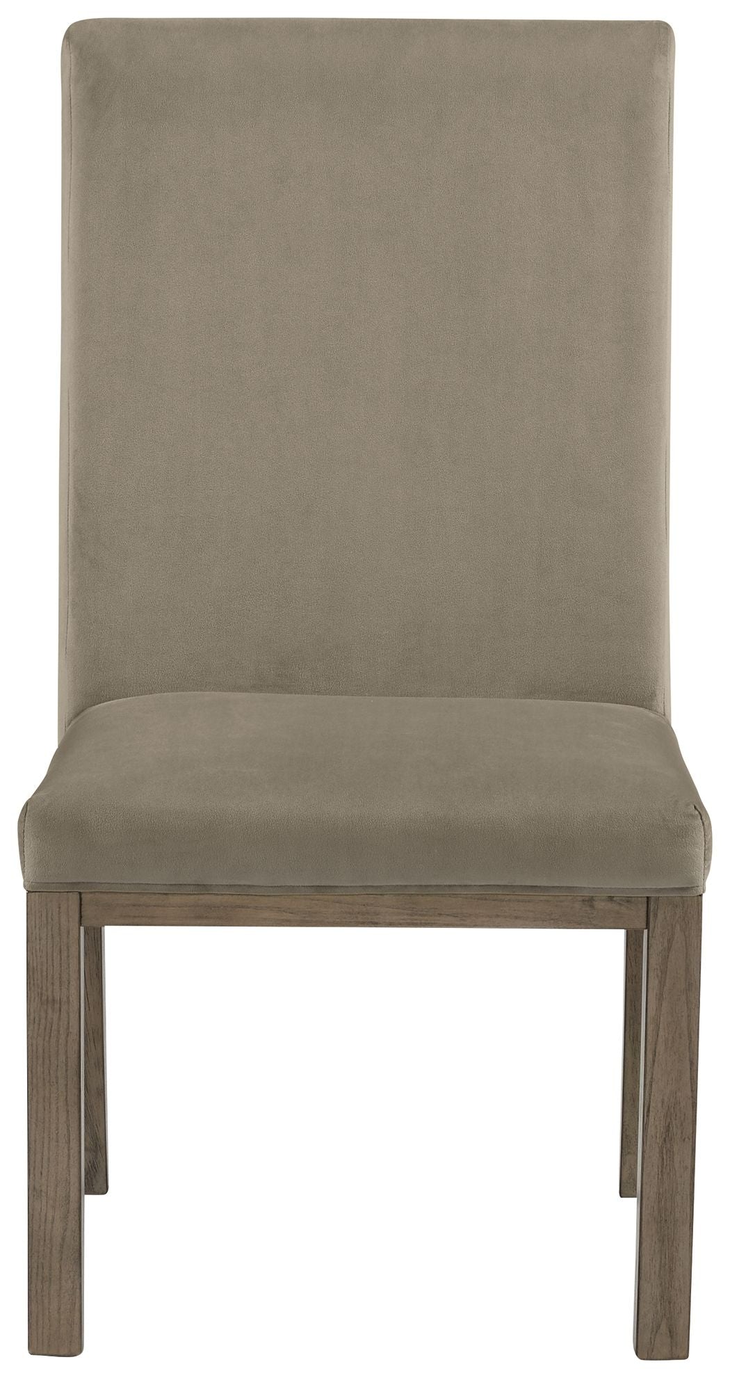 Chrestner - Dining UPH Side Chair (Set of 2) - Gray / Brown by Ashley – view 3