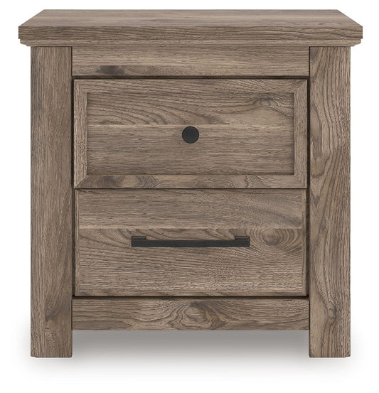 Rusticott - Two Drawer Night Stand - Brown by Ashley – view 2