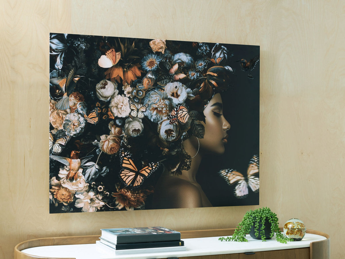 Valfer - Wall Art - Orange / Black / White by Ashley – view 2