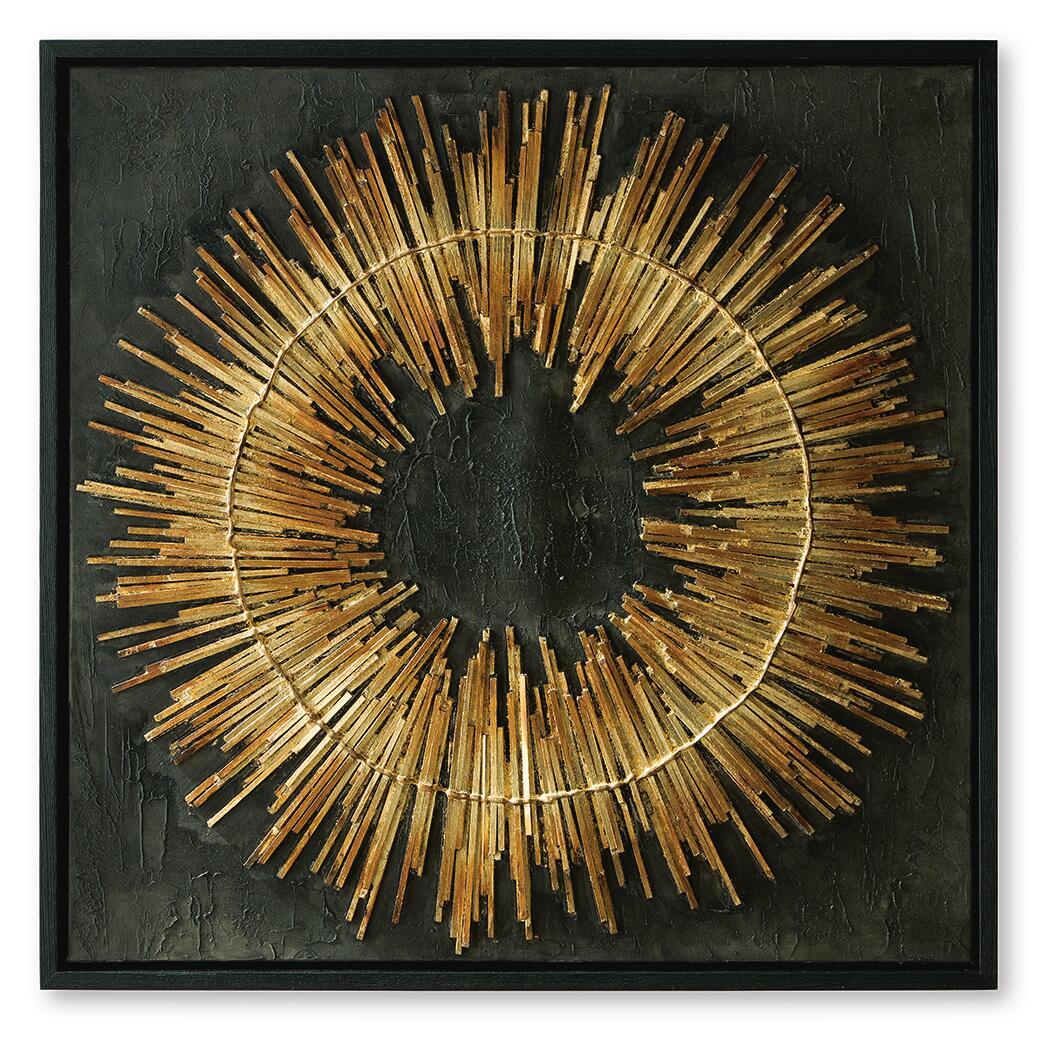 Buddins - Wall Art - Black / Gold Finish by Ashley – Canvas Art