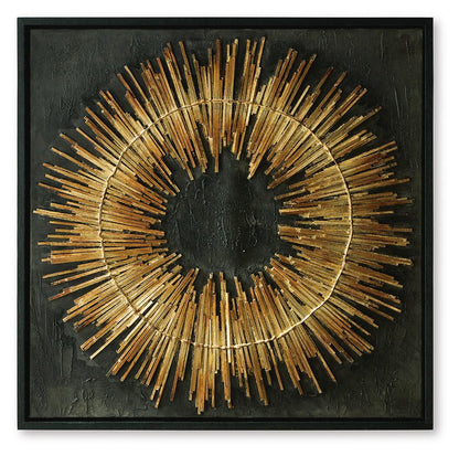 Buddins - Wall Art - Black / Gold Finish by Ashley – Canvas Art