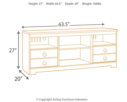 Willowton - TV Stand With Fireplace Option by Ashley – view 3
