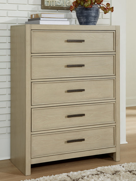 Calmoro - Five Drawer Chest - Gray by Ashley – view 2