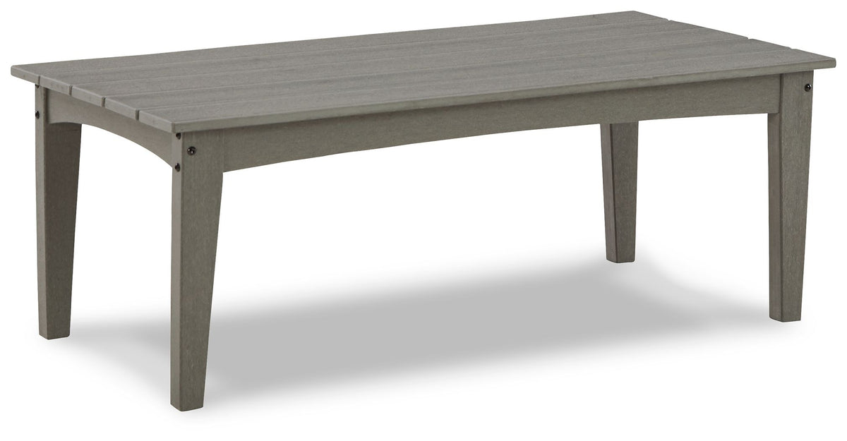 Visola - Rectangular Cocktail Table - Gray by Ashley – Coffee Tables