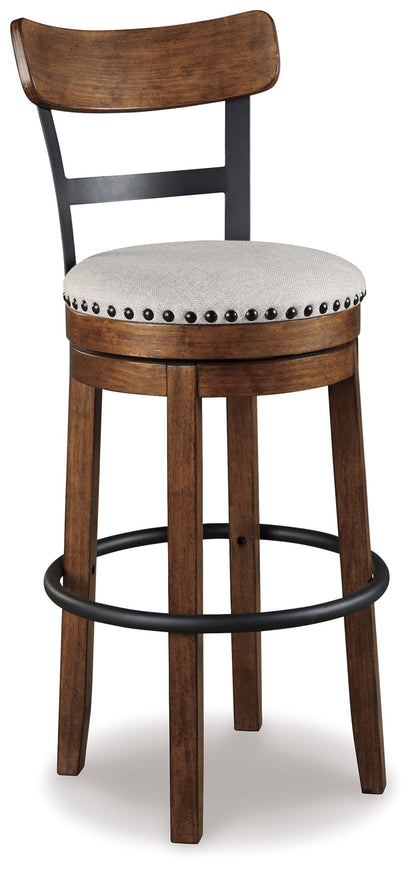 Valebeck - Tall Upholstered Swivel Barstool by Ashley – Bar Height (28"-30")
