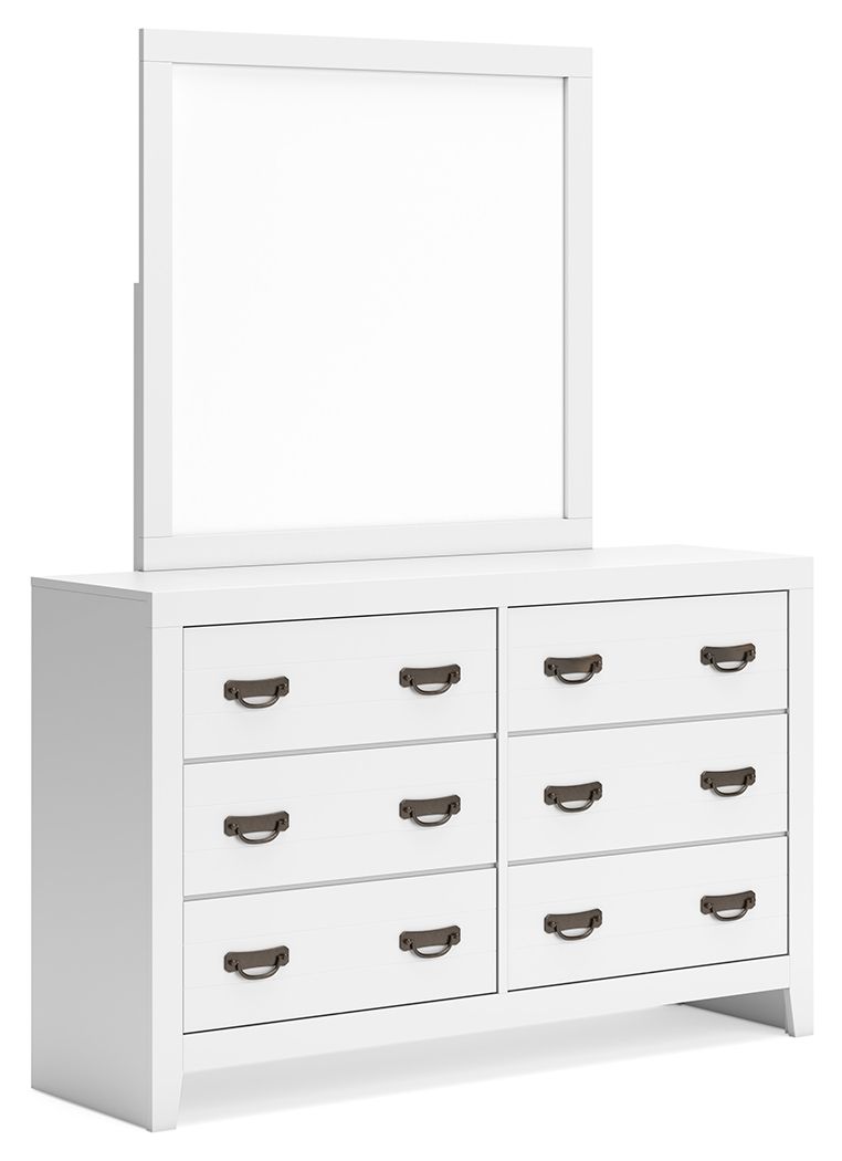 Binterglen - Dresser And Mirror - White by Ashley – Dresser & Mirror