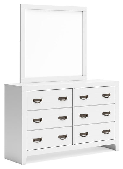 Binterglen - Dresser And Mirror - White by Ashley – Dresser & Mirror