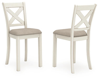 Robbinsdale - Upholstered Barstool (Set of 2) - Antique White by Ashley – Stool Sets